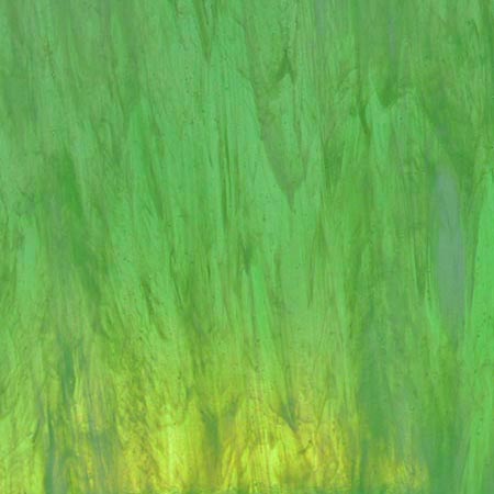 Wissmach 96 COE Garden Green Transparent/ White/ Crystal Fusible photo