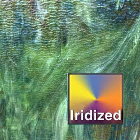 Highland  Iridized Ripple (Dark Green Wispy Opal Iridized Ripple) link