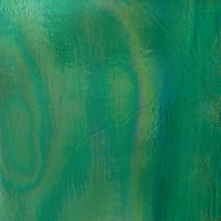 Y96 Teal Cathedral Iridized Fusible 96 COE photo
