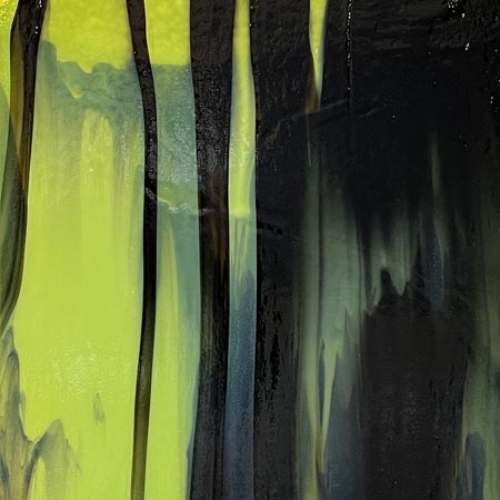 Y96 Green Extreme Mix (Lime Opal & Jet Black) Fusible 96 COE link