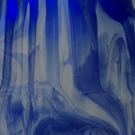 Y96 Gray Opal with Cobalt Opal Streaks Fusible 96 COE link