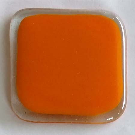 Y96 Orange Opal Fusible 96 COE link