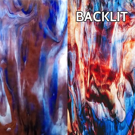 Red with White and Cobalt Blue link