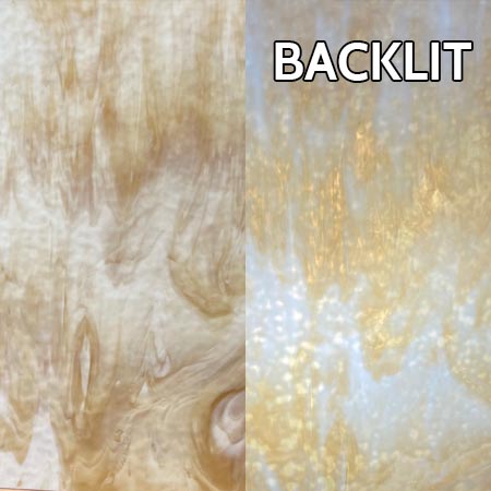 White Opal/ Amber (Honey Beige) Mottled link