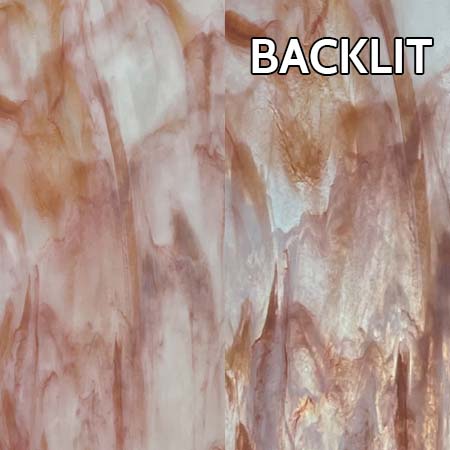 White SP/ White Dense Opal/ Peach Gold link