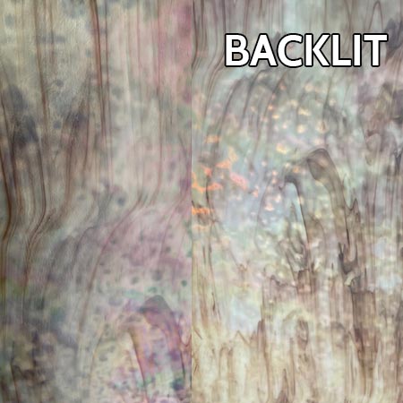 Soft White Opal/ Chocolate Brown Mottled Iridized link