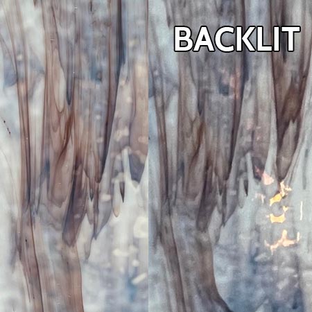 Soft White Opal/ Chocolate Brown Mottled link