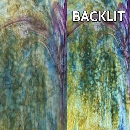 White Ice/ Silver Ylw/ Dk Blue/ Gold Purple/ Green Stipple link