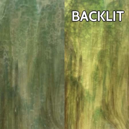 Off White/ Green Mottled link