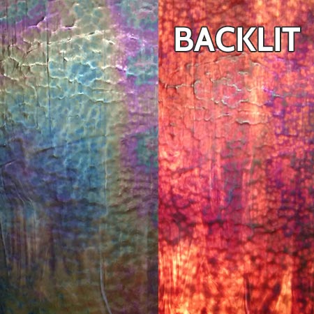 Rust Brown/ Off White Opal Mottled Iridized link