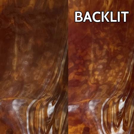 Rust Brown/ Off White Opal Mottled link