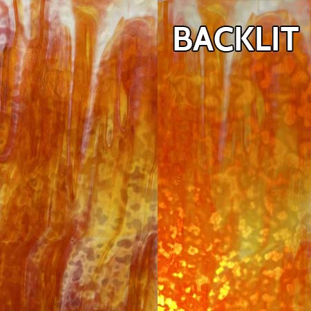 White Opal/ Red Orange Mottled link
