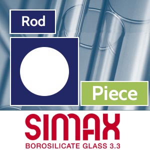 Piece 7 mm Simax Clear Rod link