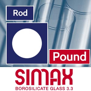 Per Pound 6 mm Simax Clear Rod (1 lb. Minimum) link