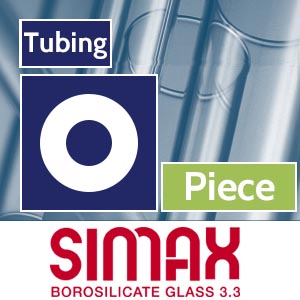 Piece 50 x 5 mm Simax Clear Tubing link