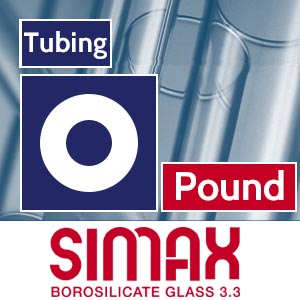Per Pound 12.7 x 2.4 mm Simax Clear Tubing (1 lb. Minimum) link