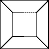 2 in. Square Bevel Clear link