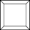 4 in. Square Bevel Clear link