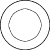 3 in. Circle Bevel Clear link