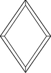 2 x 6 in. Diamond Bevel link