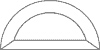 Half 3 in. Circle Bevel link