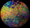Thin Clear - Corkscrews Pattern on Mixture Dichroic 90 COE link