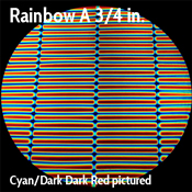 Thin Clear Clear Borosilicate with Dichroic Rainbow A Stripes Pattern link
