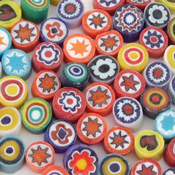 Millefiori Slices Opaque 1 oz. bag 5-6 mm 104 COE link
