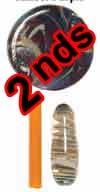 Seconds Double Amber/Purple Borocolour Rod 33 COE (sold by the pound) link
